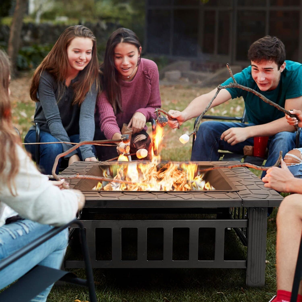 32 inch Outdoor Fire Pit with Grill D96550