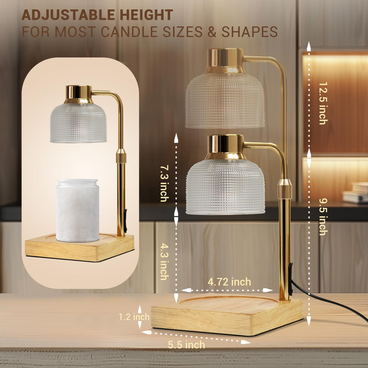 Candle Warmer Lamp with Timer G6378