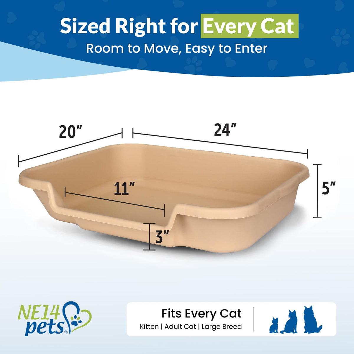 Large Cat Litter Box H43863