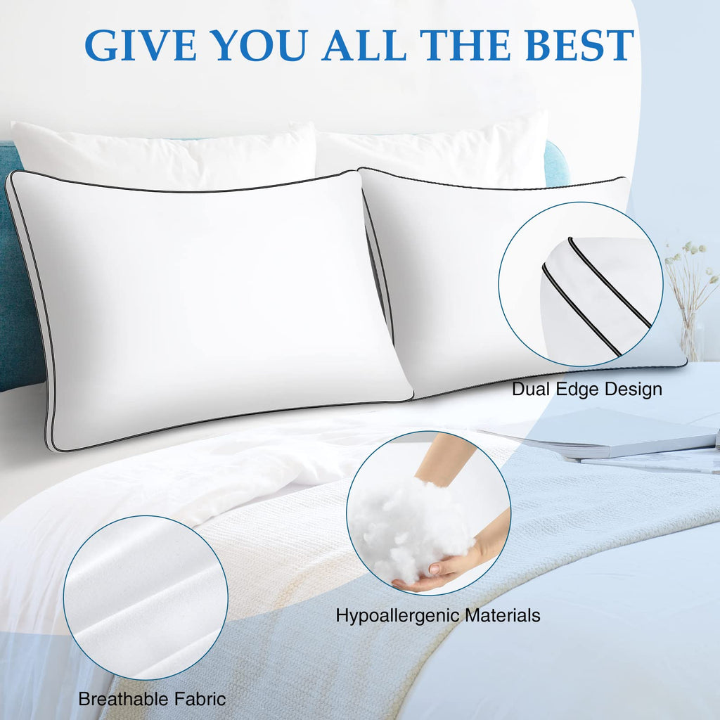 King Size Set of 2 Bed Pillows T303