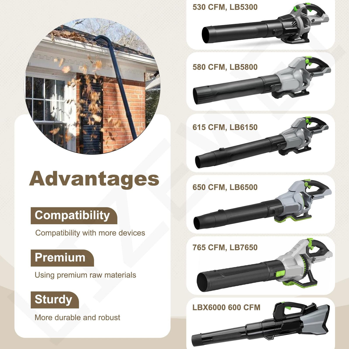 8.3FT Gutter Cleaning Attachment J349465