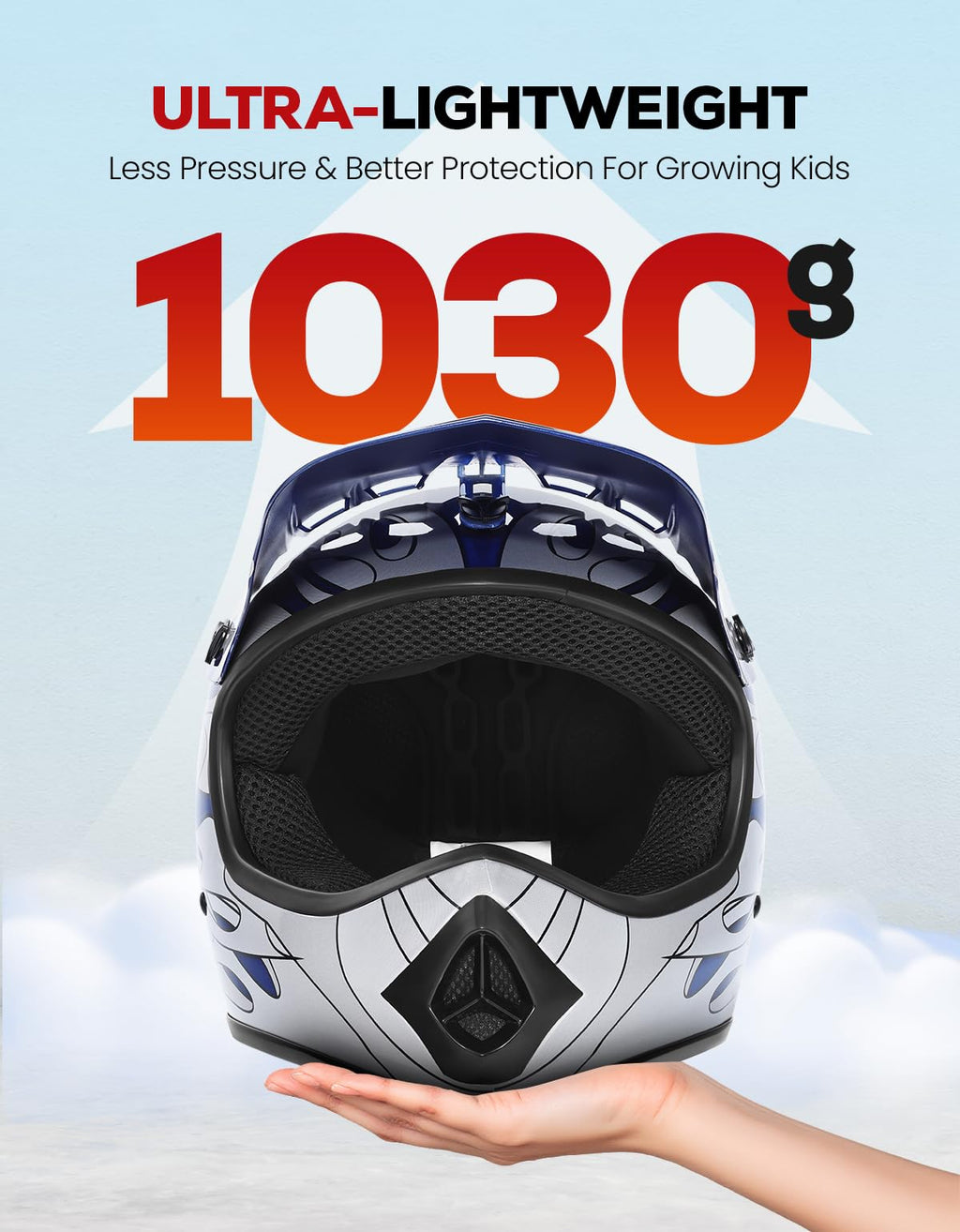 Youth DOT Approved Full Face Motocross Helmet N44709