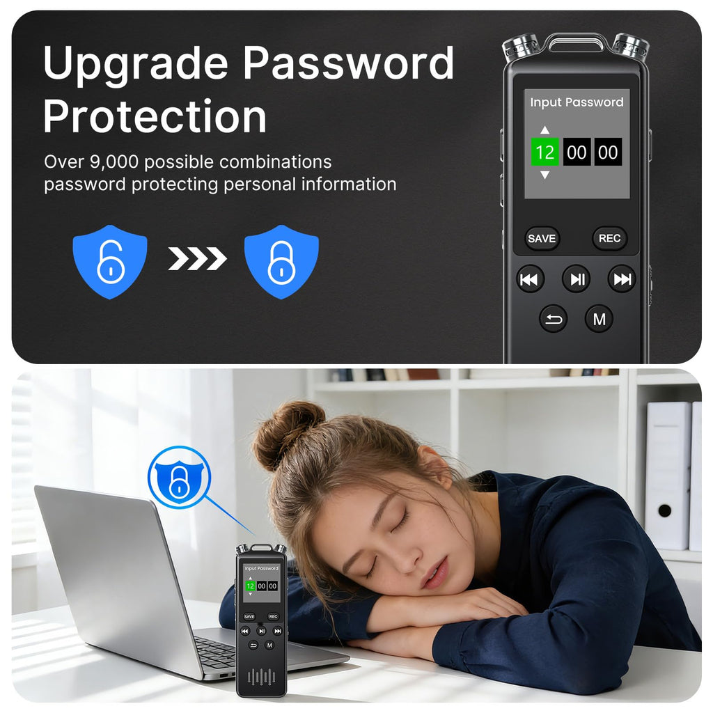 160GB Voice Recorder with Playback H285234
