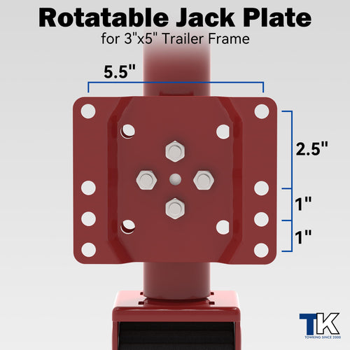 2000 lbs Swivel Trailer Jack with 8" Wheel V500