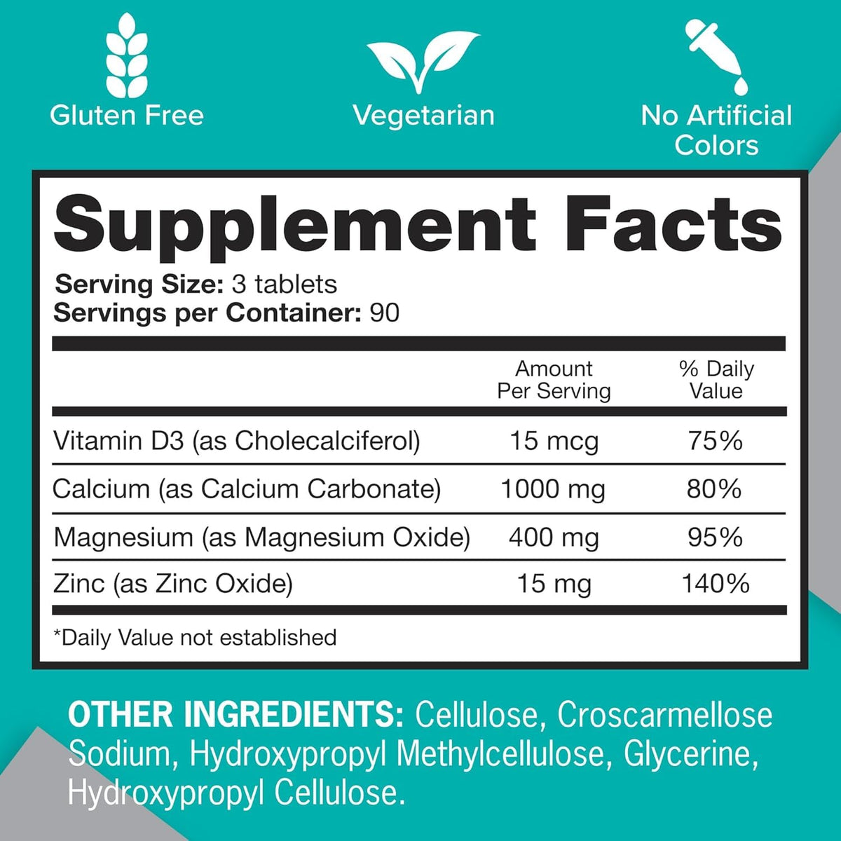 Calcium Magnesium Zinc Tablet 270ct V623685