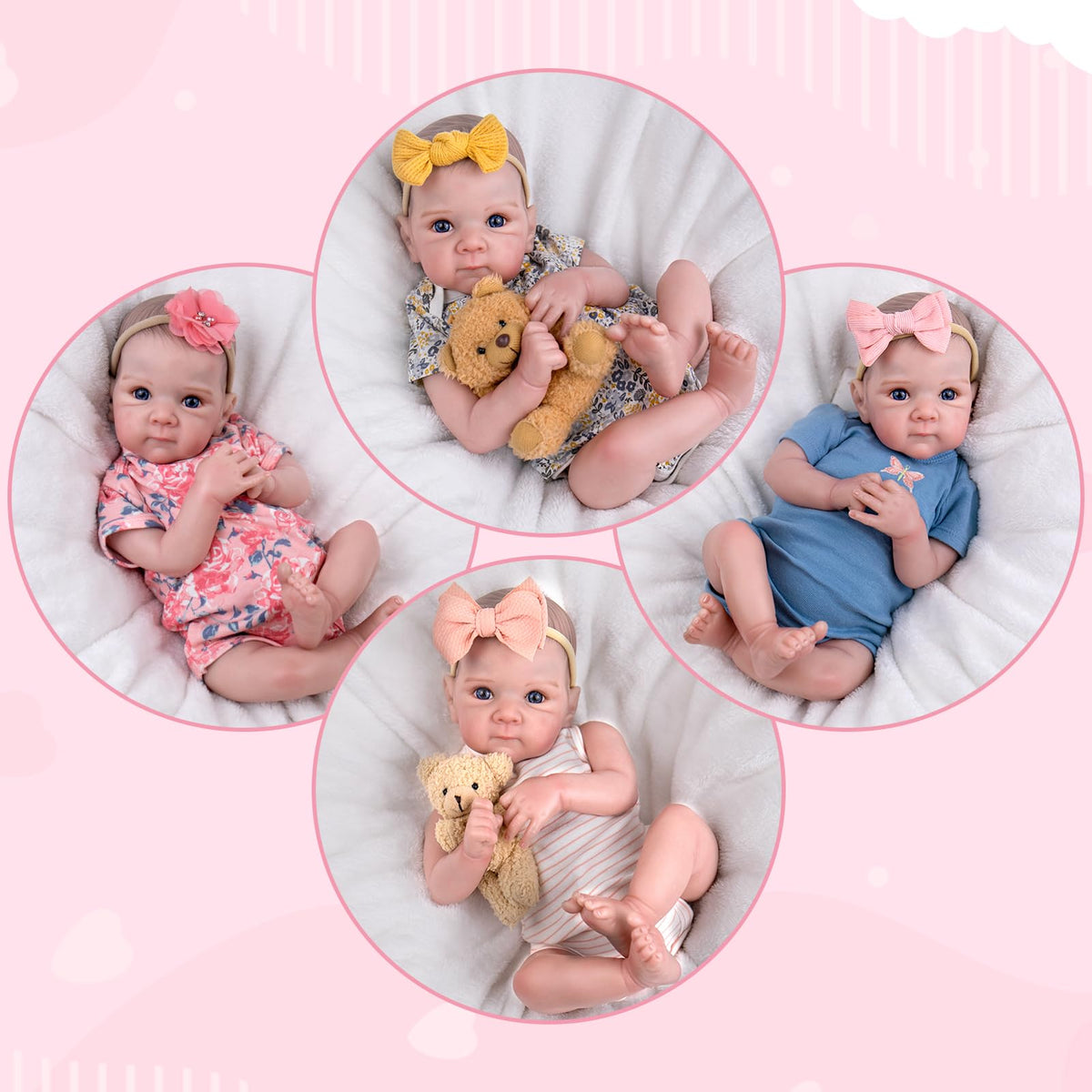 Reborn Baby Dolls with Poseable Limbs P979
