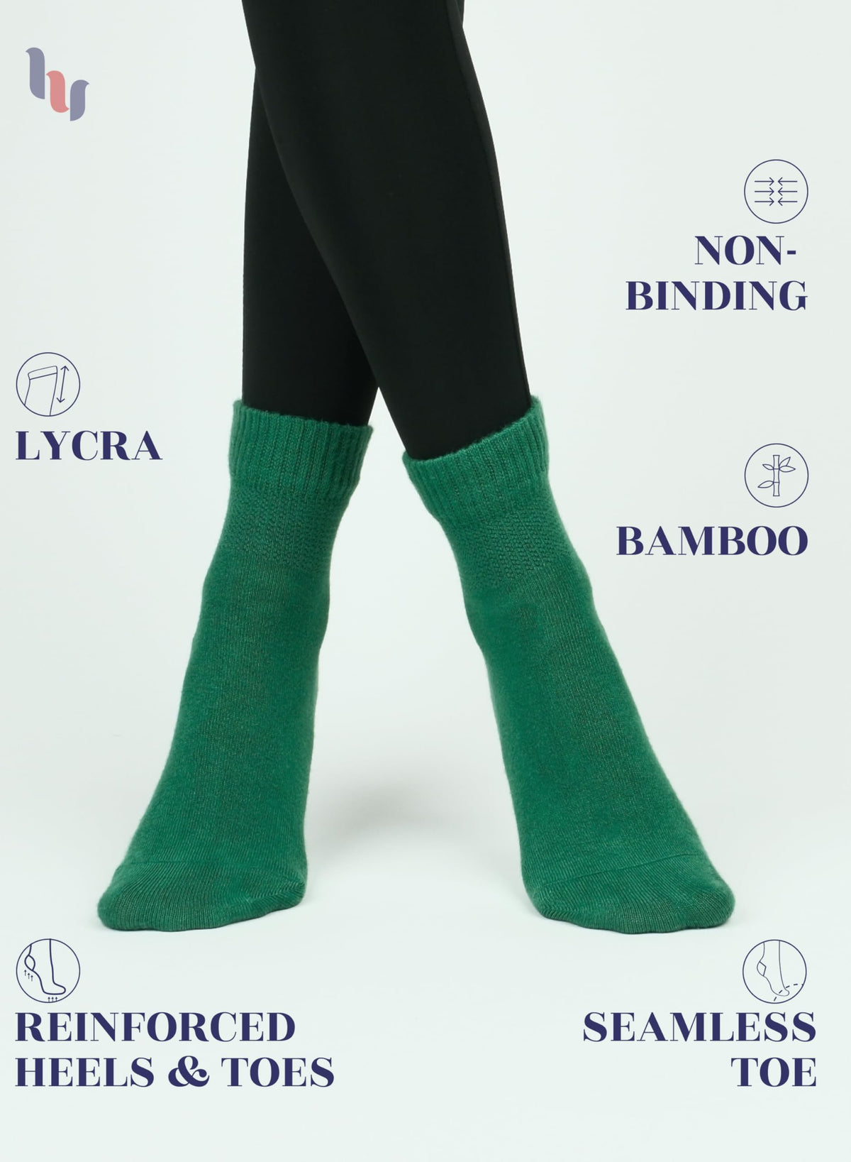 Bamboo Seamless Ankle Socks Q23054