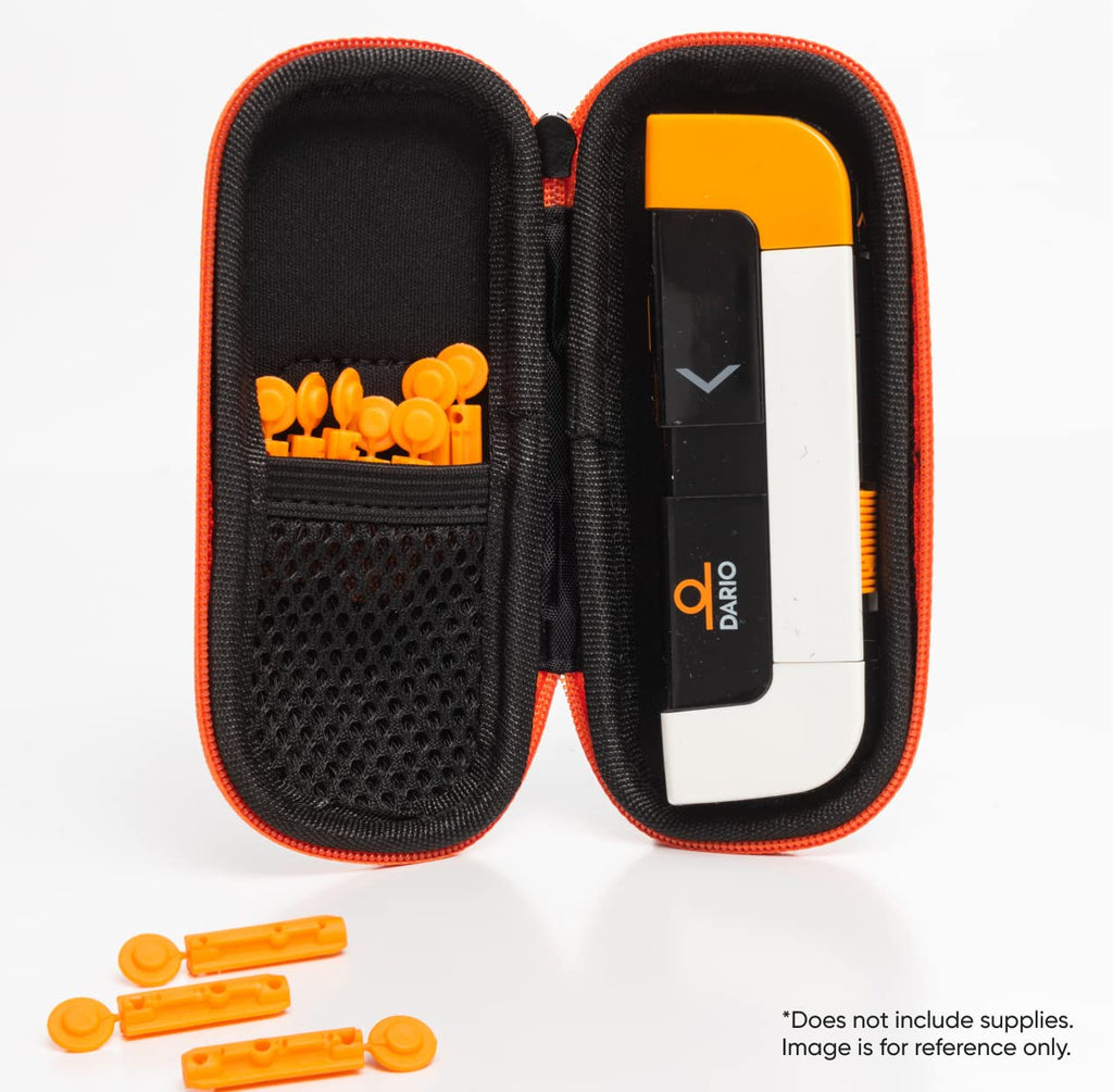 Black Diabetes Travel Case and 100 Sterile Lancets P570