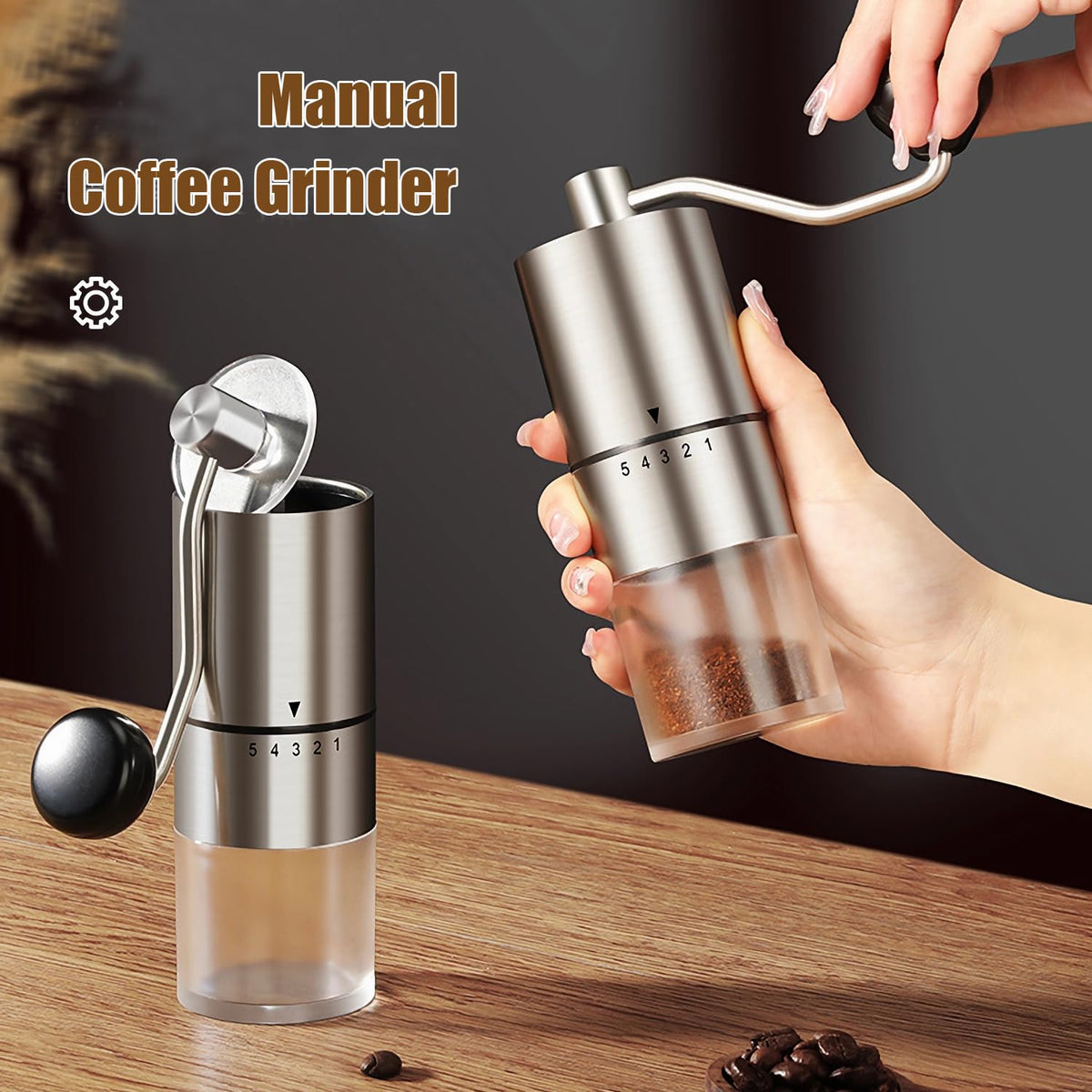 Manual Coffee Grinder with Ceramic Conical Burr M92829