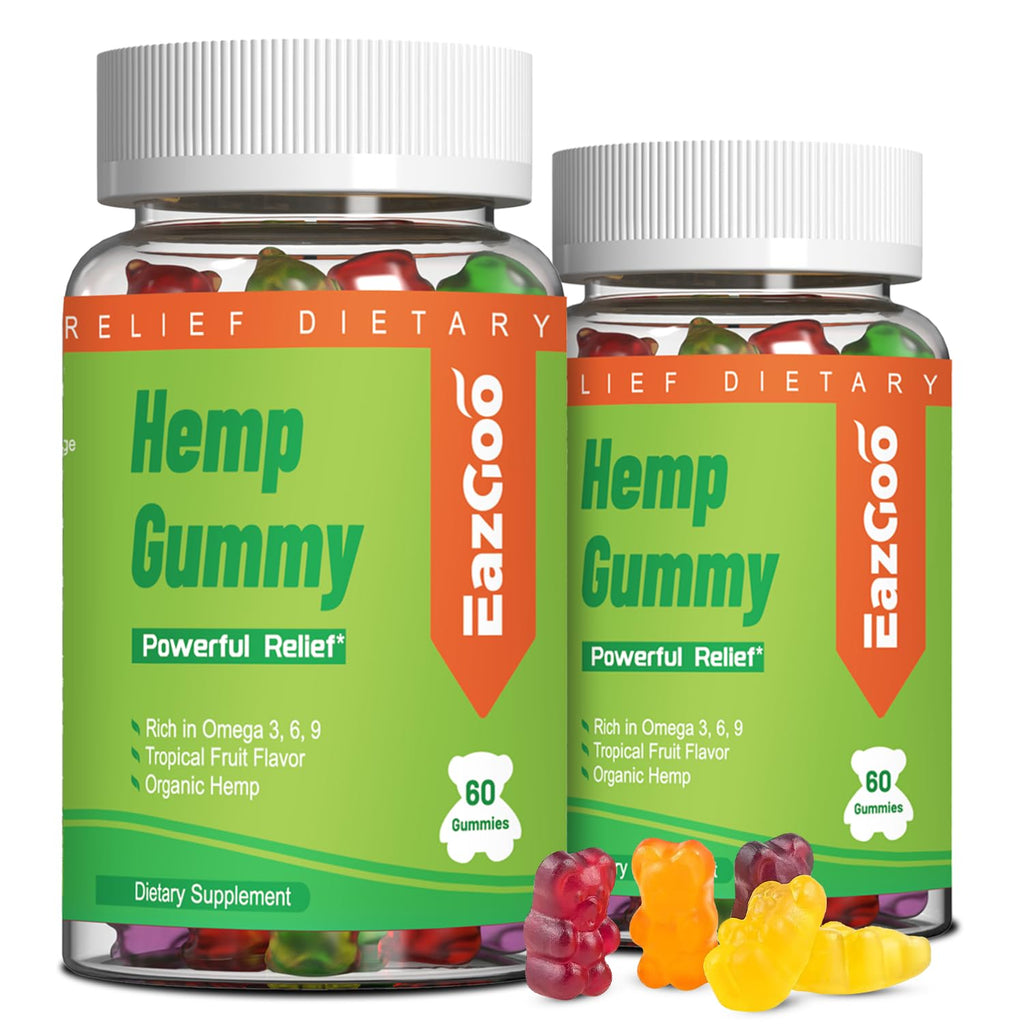 Hemp Gummies 2,000,000 XXL Extra Strength 120 Counts R9469