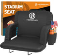 25in Stadium Seats for Bleachers with Back Support, Extra Wide, 1PC Y195
