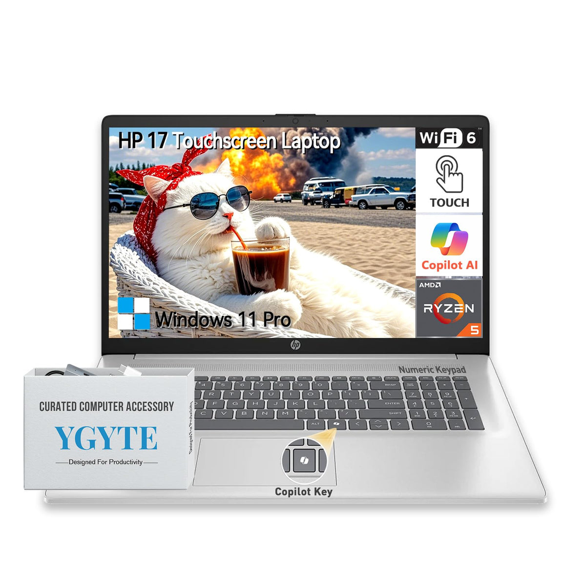 17.3 Inch Touchscreen Laptop AMD Ryzen 5 16GB RAM 1TB SSD O88353