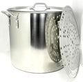 60 QT Stainless Steel Stock Pot Steamer H18693