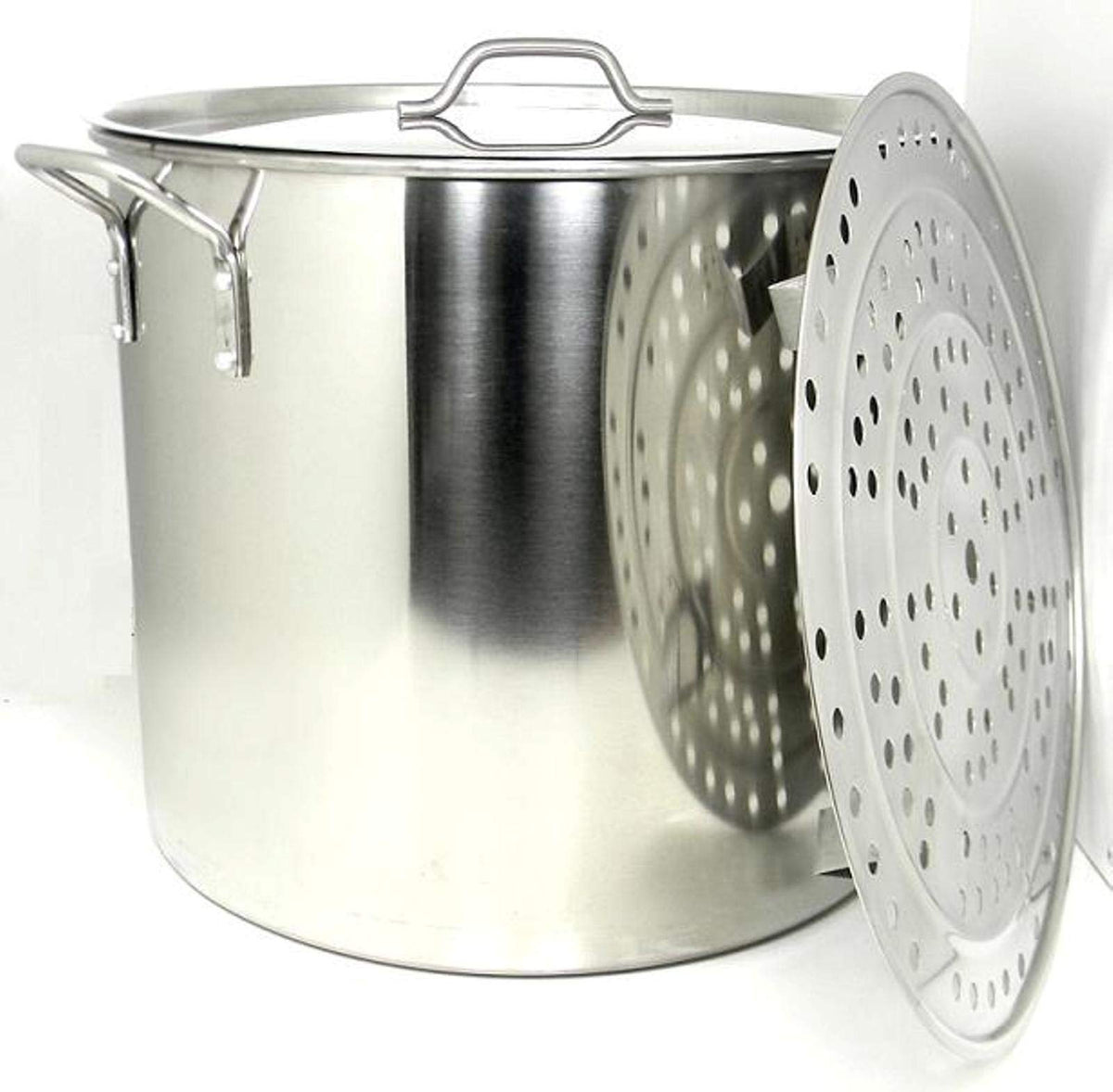 60 QT Stainless Steel Stock Pot Steamer H18693