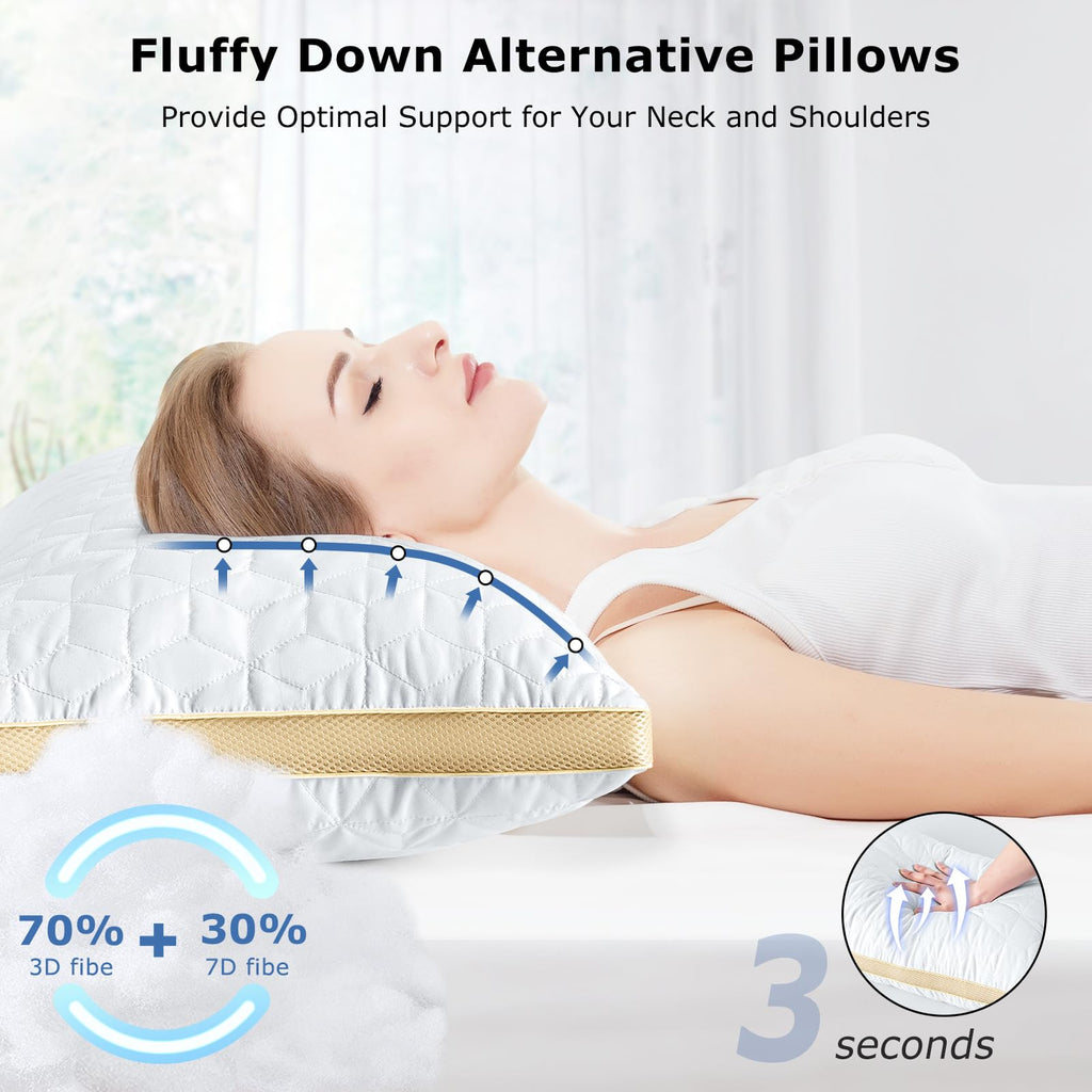 King Size Cooling Down Alternative Pillows Set of 2 M846572
