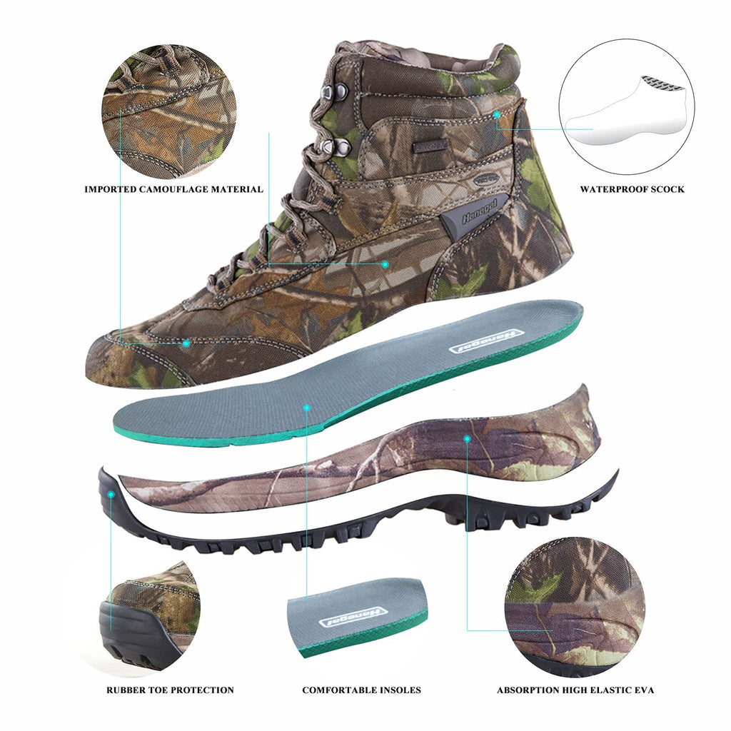 Camo Waterproof Lightweight Hunting Shoes R5151