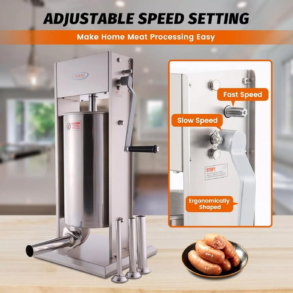25 Lb Stainless Steel Vertical Sausage Stuffer J9780