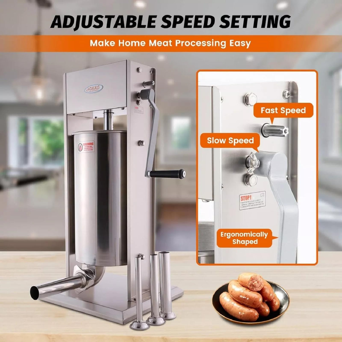 25 Lb Stainless Steel Vertical Sausage Stuffer J9780