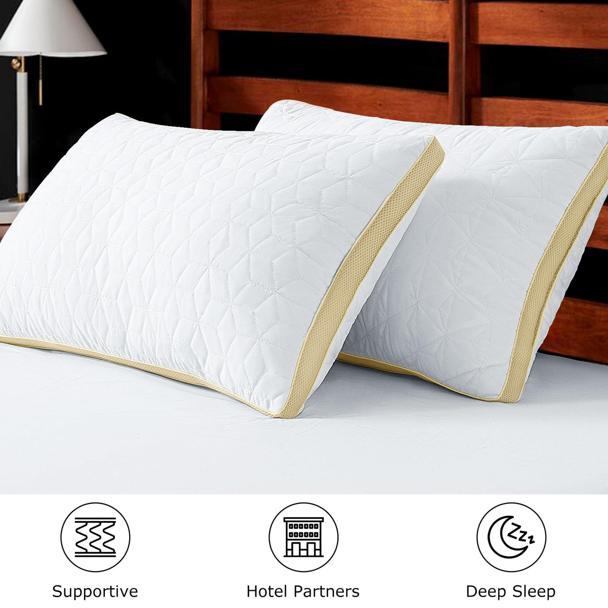 King Size Cooling Down Alternative Pillows Set of 2 M846572