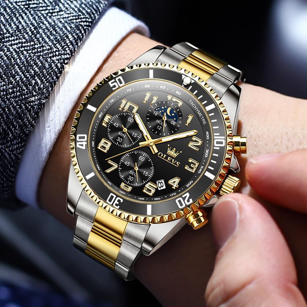 Mens Stainless Steel Waterproof Analog Watch M316