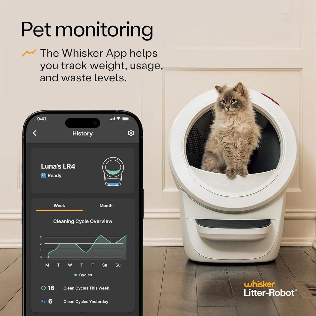 White Automatic Litter Box S26519