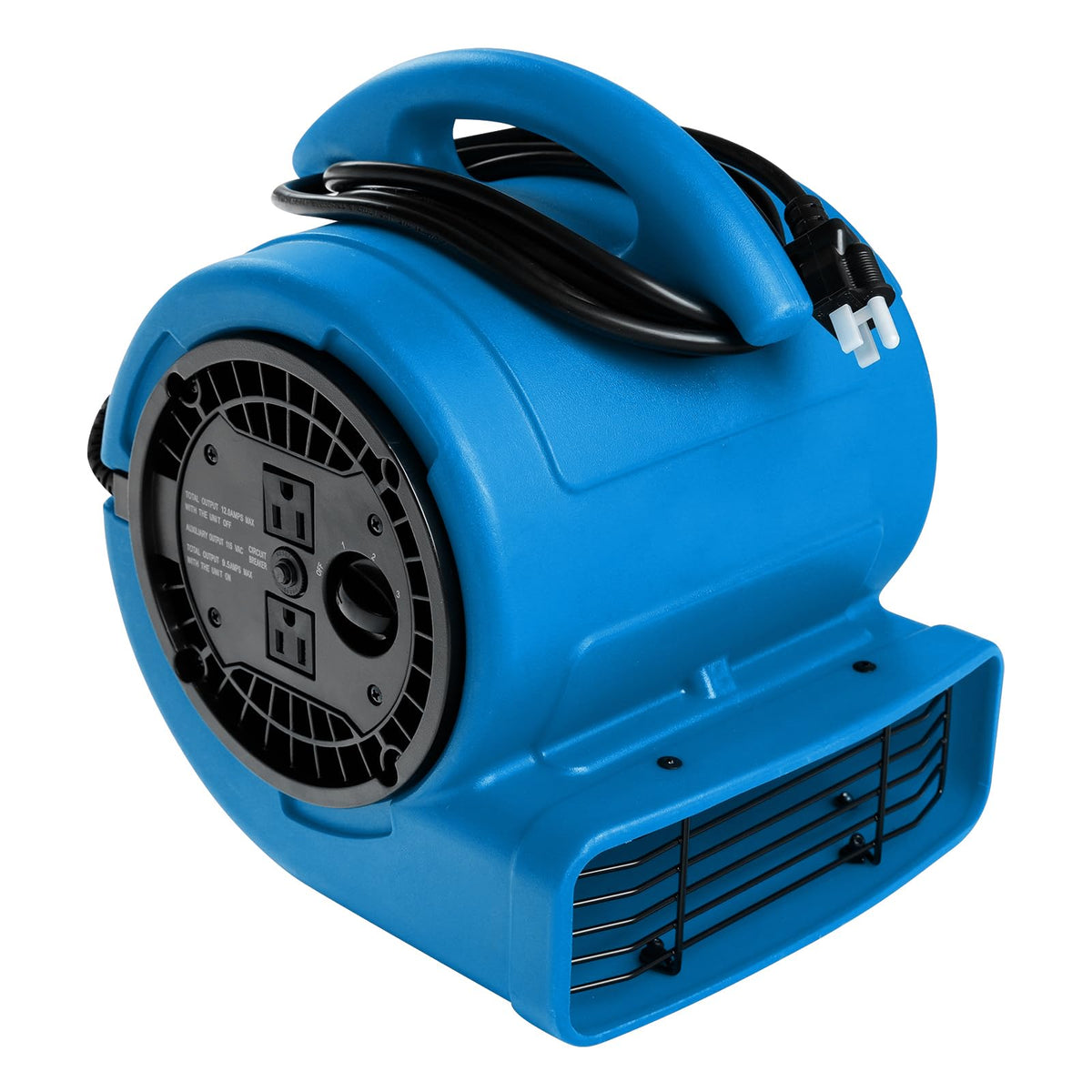 1/5hp 800cfm 3-Speed Air Mover Blower Fan with Dual Outlet Q64520