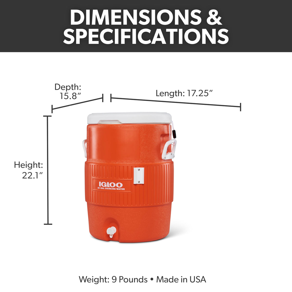 Insulated Beverage Dispenser with Spout D47972