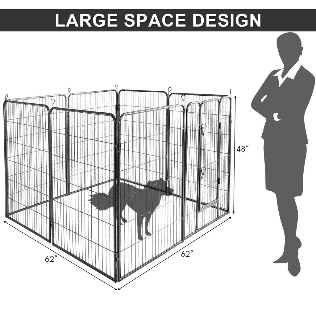48 inch 8 Panel Metal Dog Playpen U510