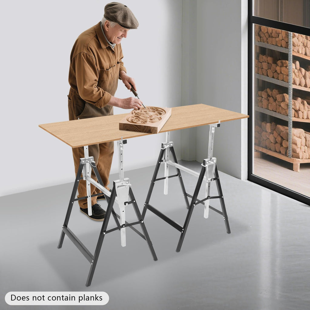 Heavy Duty 2-Pack Folding Sawhorse P6893