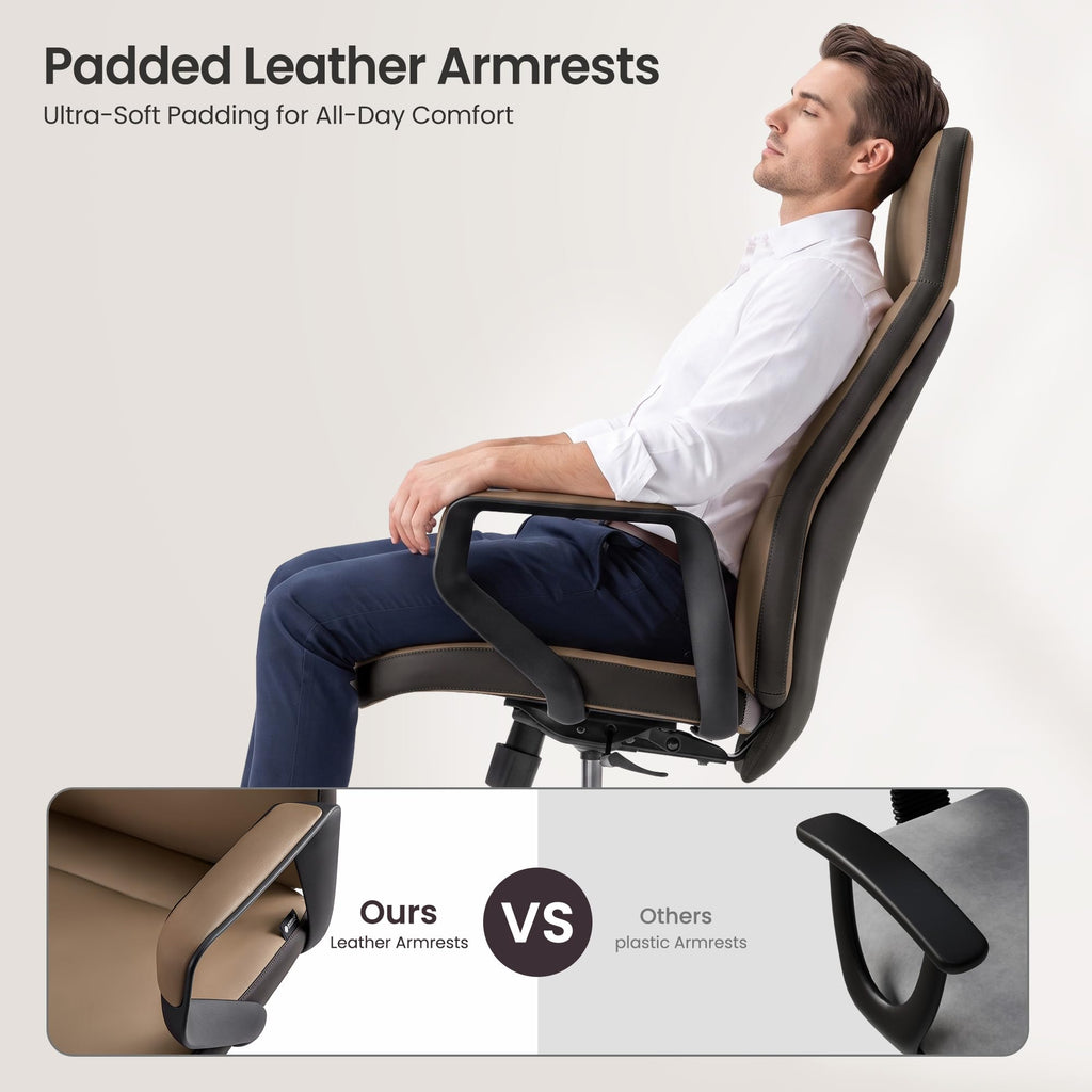 Brown Leather Executive Office Chair P117231