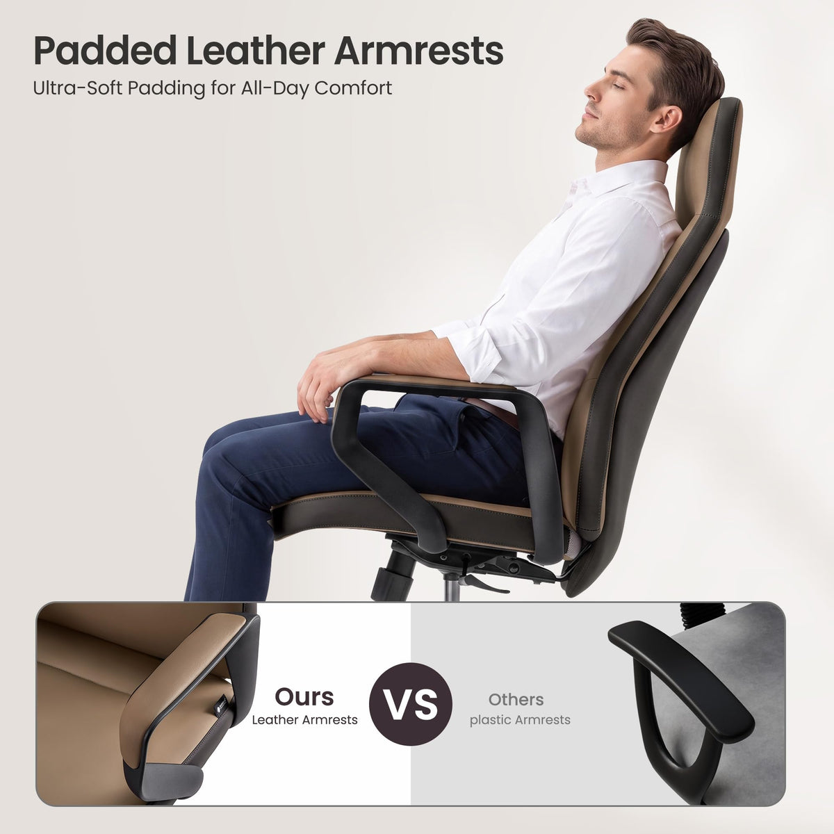 Brown Leather Executive Office Chair P117231