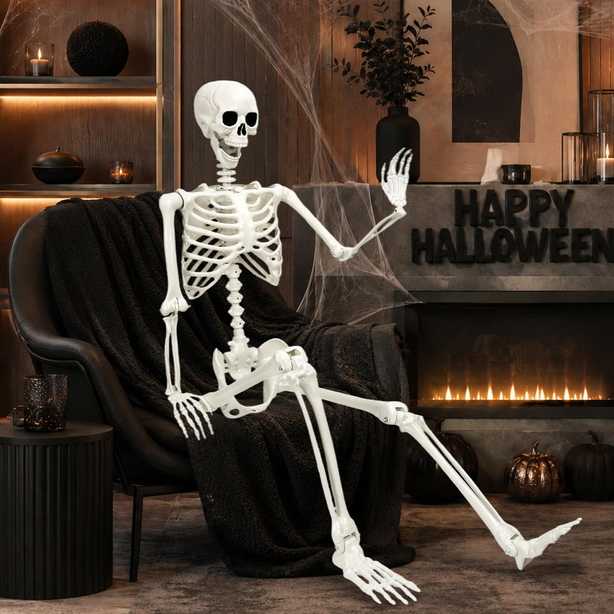 Life Size Posable Skeleton Decorations L58998