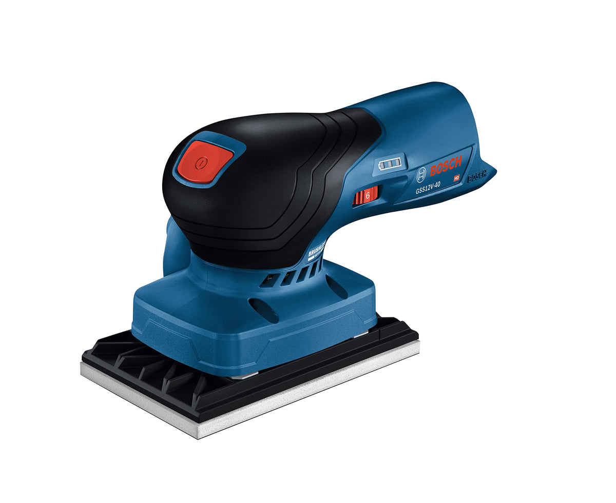 12V Brushless Orbital Finishing Sander with Dust Bag E36831