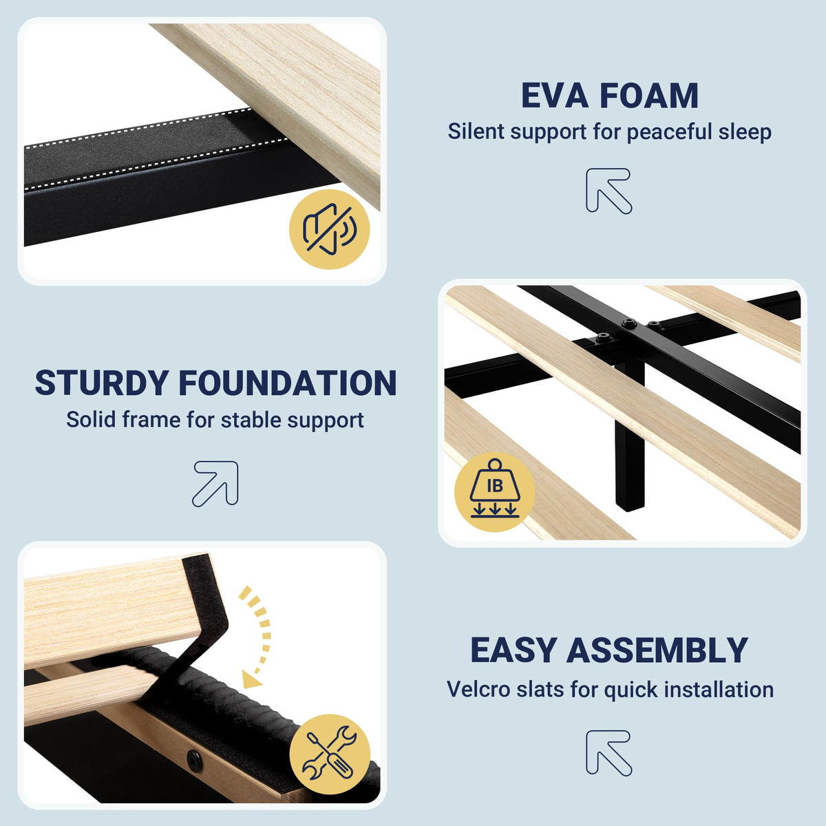 Queen Bed Frame with Adjustable Corduroy Headboard Q631