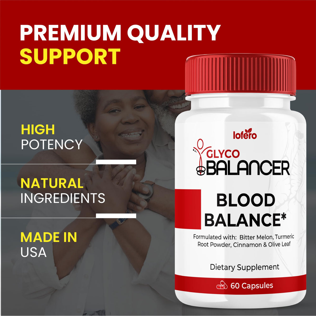 90 Capsules Blood Level Support Supplement U26589