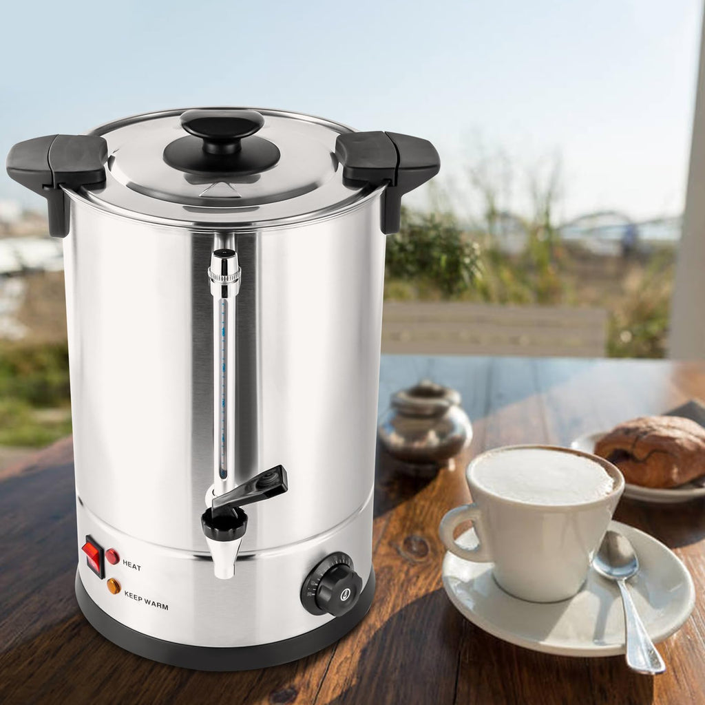 12L Stainless Steel Commercial Coffee Urn with Temp Control N78870