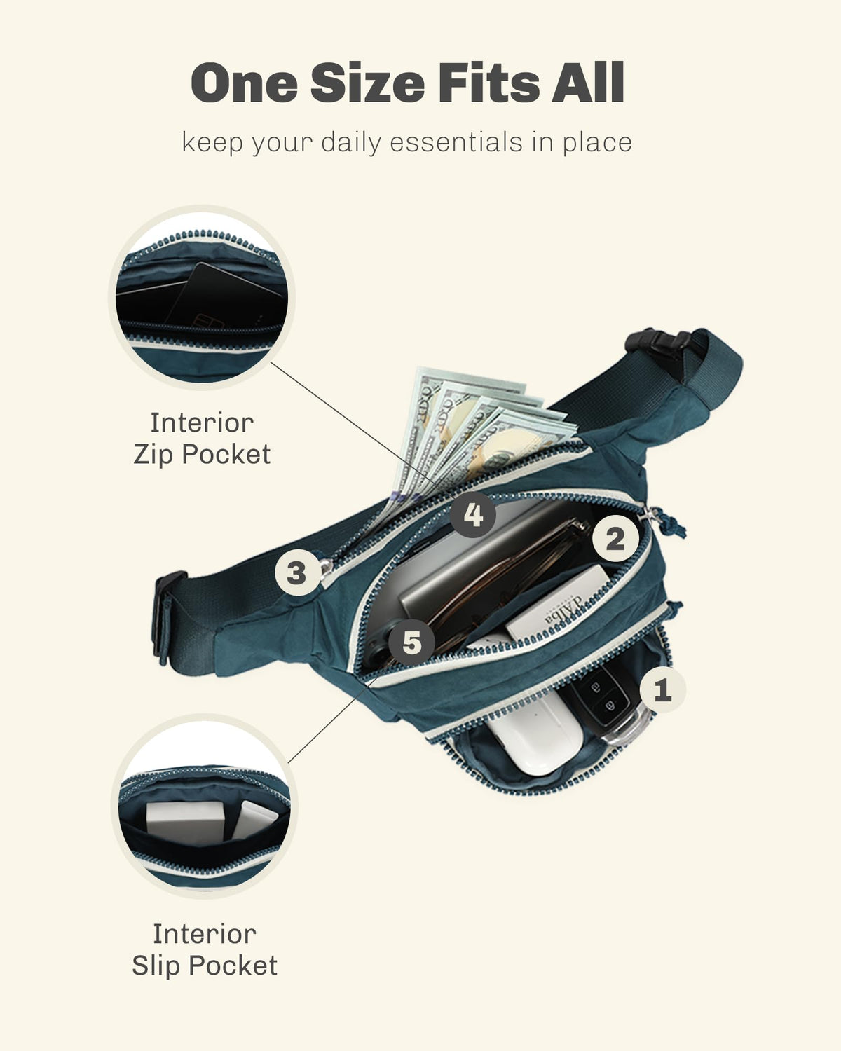 Rolling Backpack with Wheels 43L with Waist Pack X506