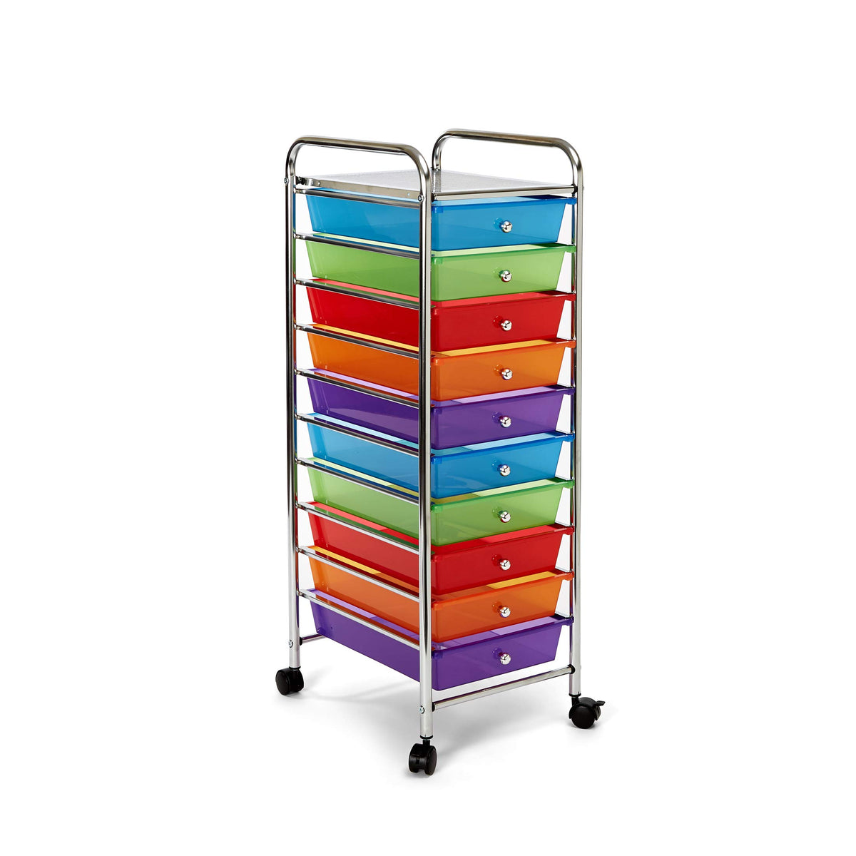 10 Drawer Rolling Storage Cart H750