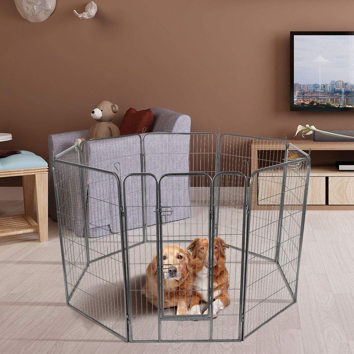 48 inch 8 Panel Metal Dog Playpen U510