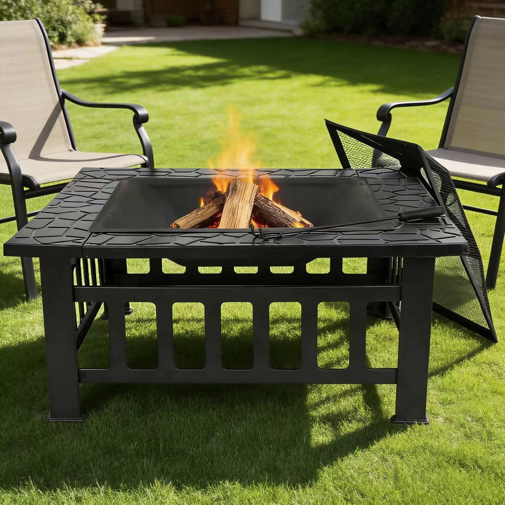 32 inch Outdoor Fire Pit with Grill D96550