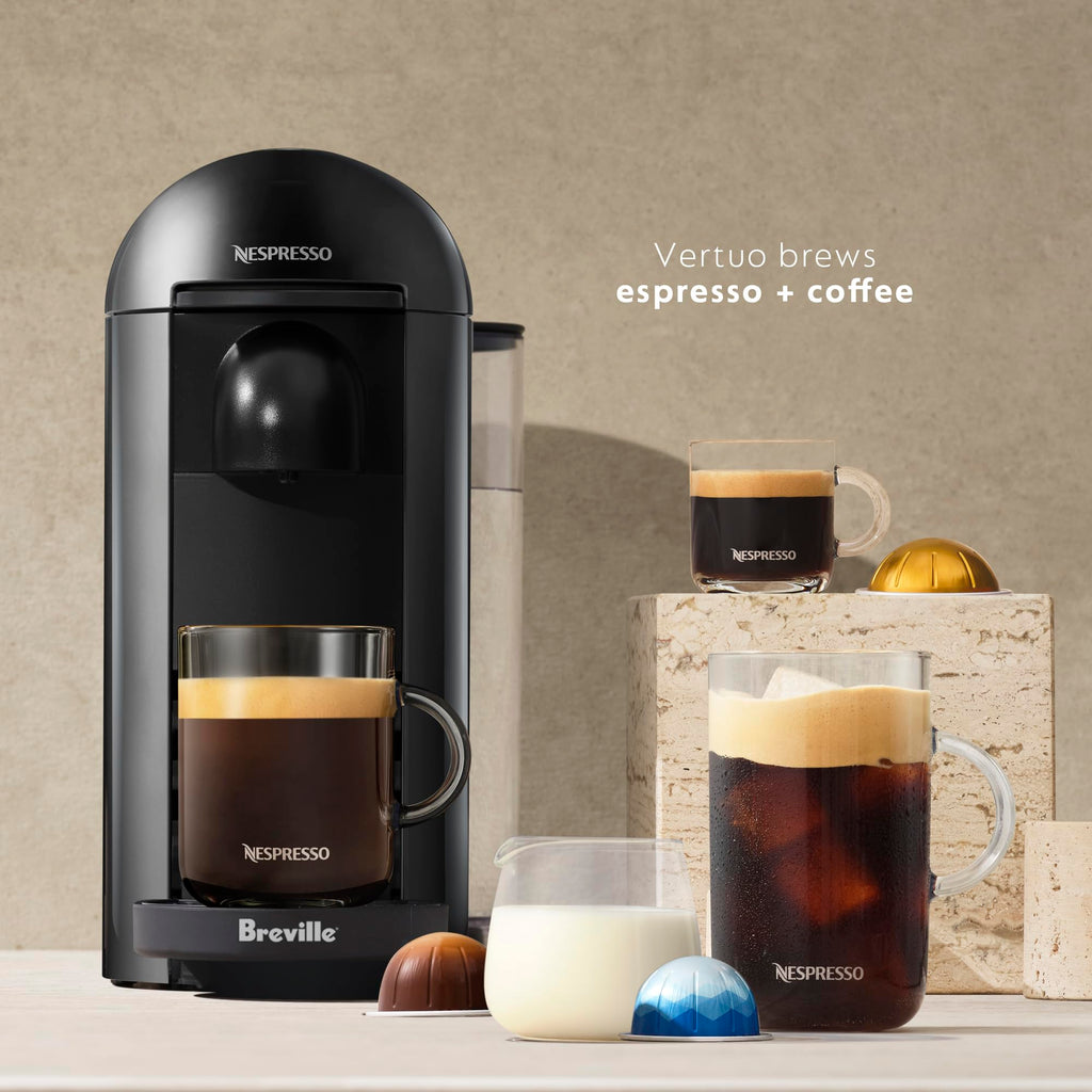 Ink Black Coffee and Espresso Maker with Milk Frother S715367