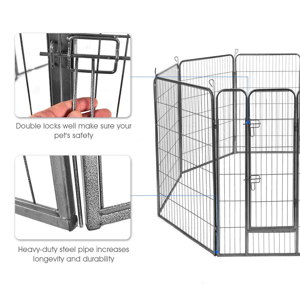 48 inch 8 Panel Metal Dog Playpen U510