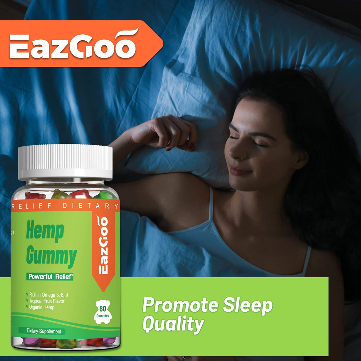 Hemp Gummies 2,000,000 XXL Extra Strength 120 Counts R9469
