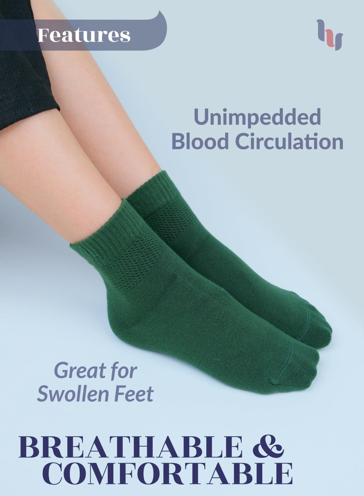 Bamboo Seamless Ankle Socks Q23054