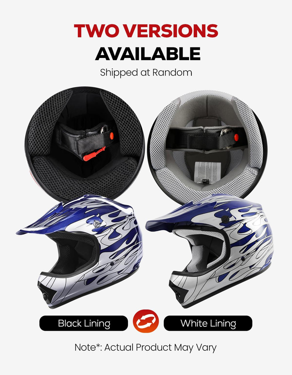 Youth DOT Approved Full Face Motocross Helmet N44709