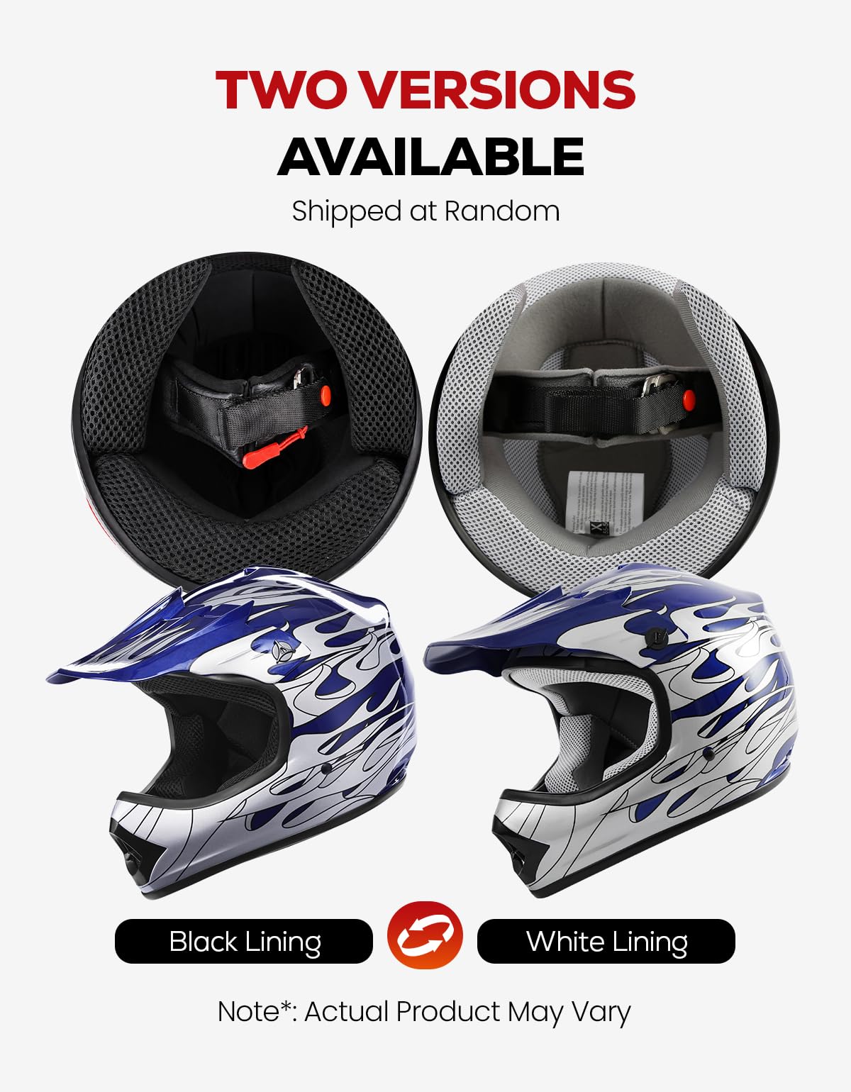 Youth DOT Approved Full Face Motocross Helmet N44709