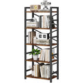 5 Tier Wood and Metal Bookshelf X265861