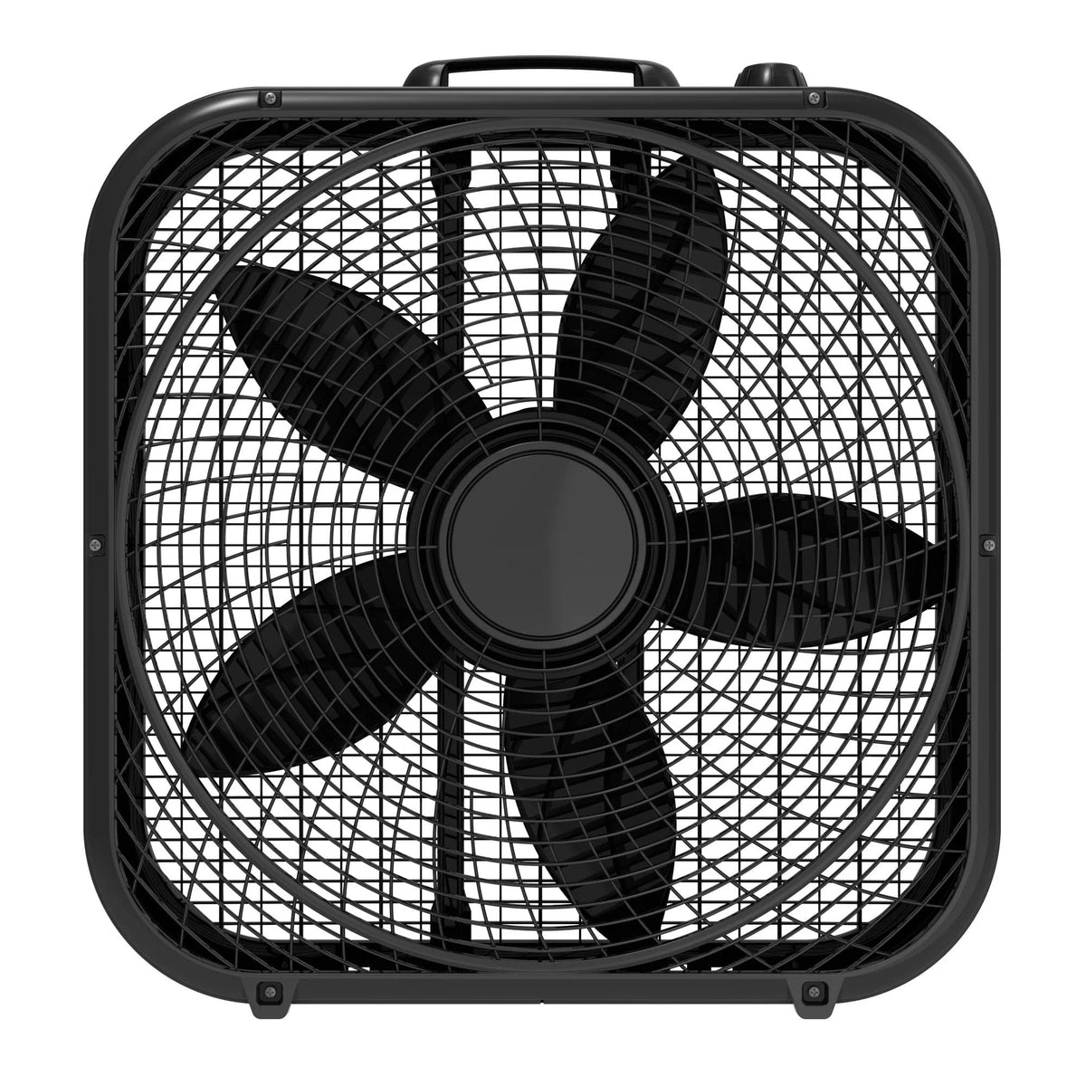 Black 20-inch 3-Speed Box Fan with Handle X88171