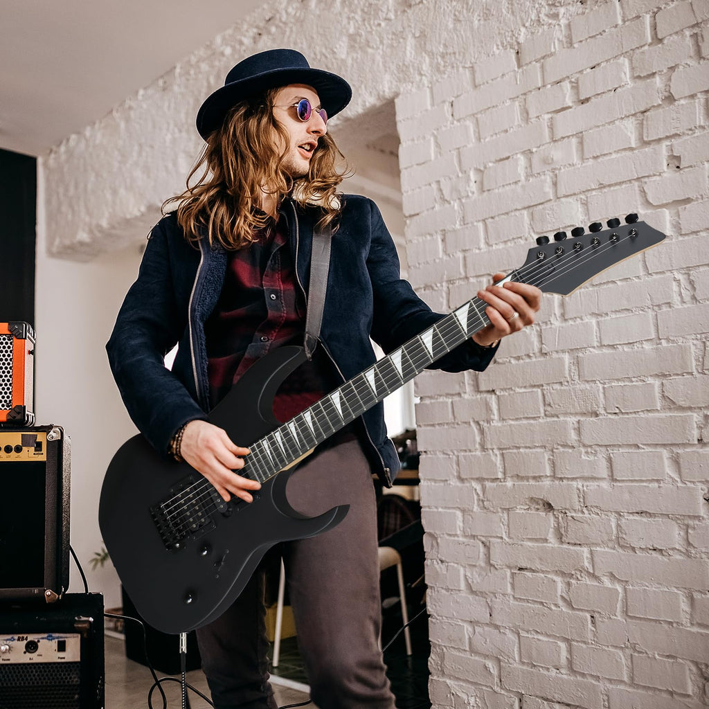 39" Matte Black Electric Guitar with 20Watt Amp Y641758