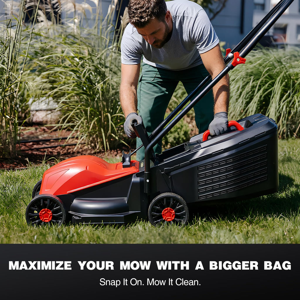 14" Corded Electric Lawn Mower with 3-Position Height Adjustment M500821